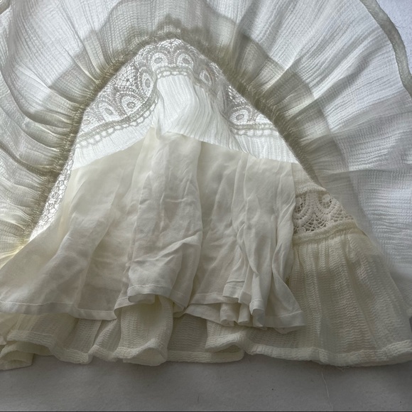 BluIvy Bohemian Style White Lace Detail A-Line Dress - Picture 8 of 17